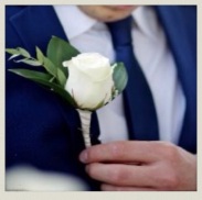 wedding, flowers, buttohole, avalanche rose