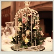 wedding, flowers, birdcage